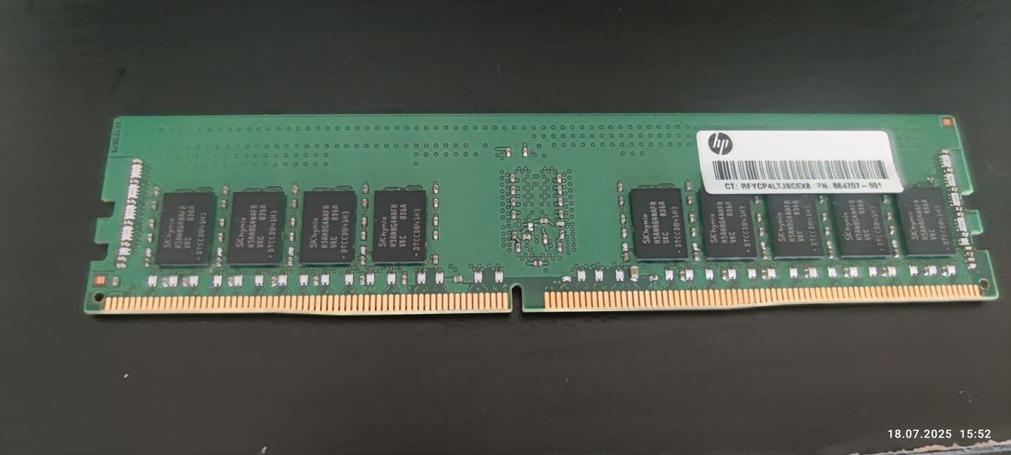 6x 16Gb Hynix DDR4 2666 ECC
