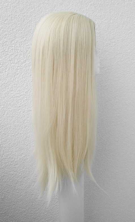 Blond peruka prosta z przedziałkiem długa bez grzywki cosplay wig