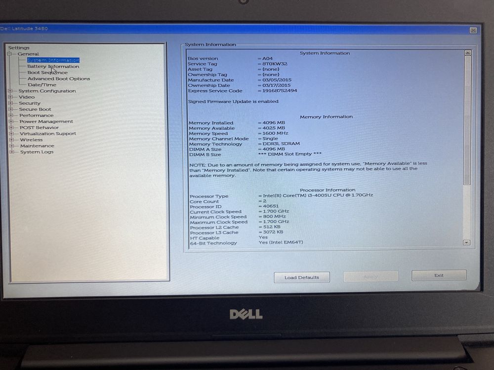 Dell Latitude 3450