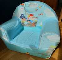 Fotel dla dzieci niebieski pirat