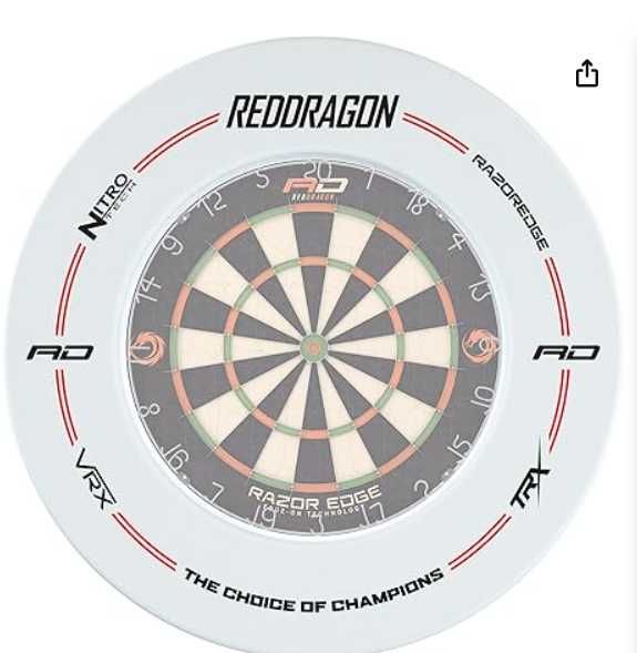 Opona Red Dragon biała dart lotki