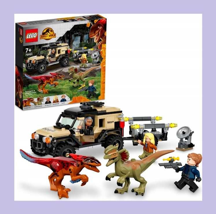LEGO JURASSIC WORLD 76951 Transport Pyroraptora i Dilofozaura