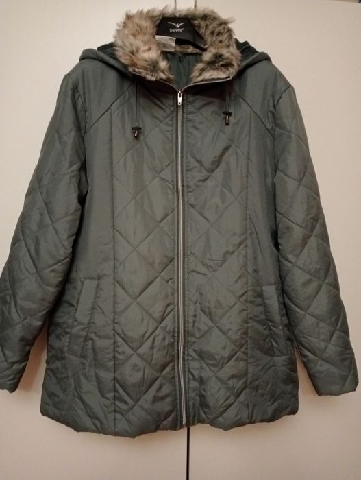 Nowa Elegancka damska kurtka z kapturem rozmiar XL
