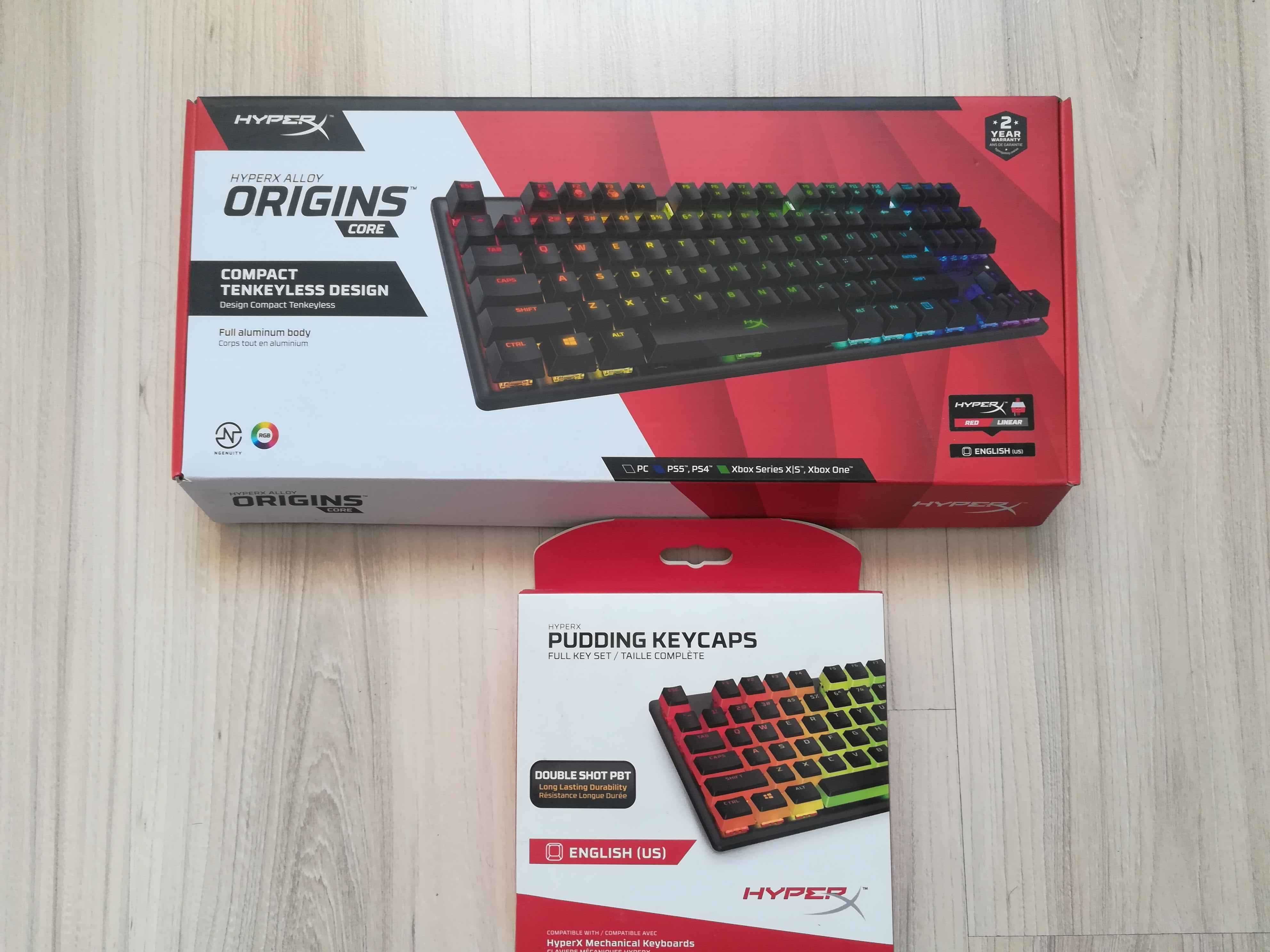 Klawiatura HyperX Alloy Origins Core HyperX Red + Pudding Keycaps