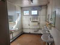 Kontener sanitarny, łaźnia, WC, prysznic, 6 x 2,5m