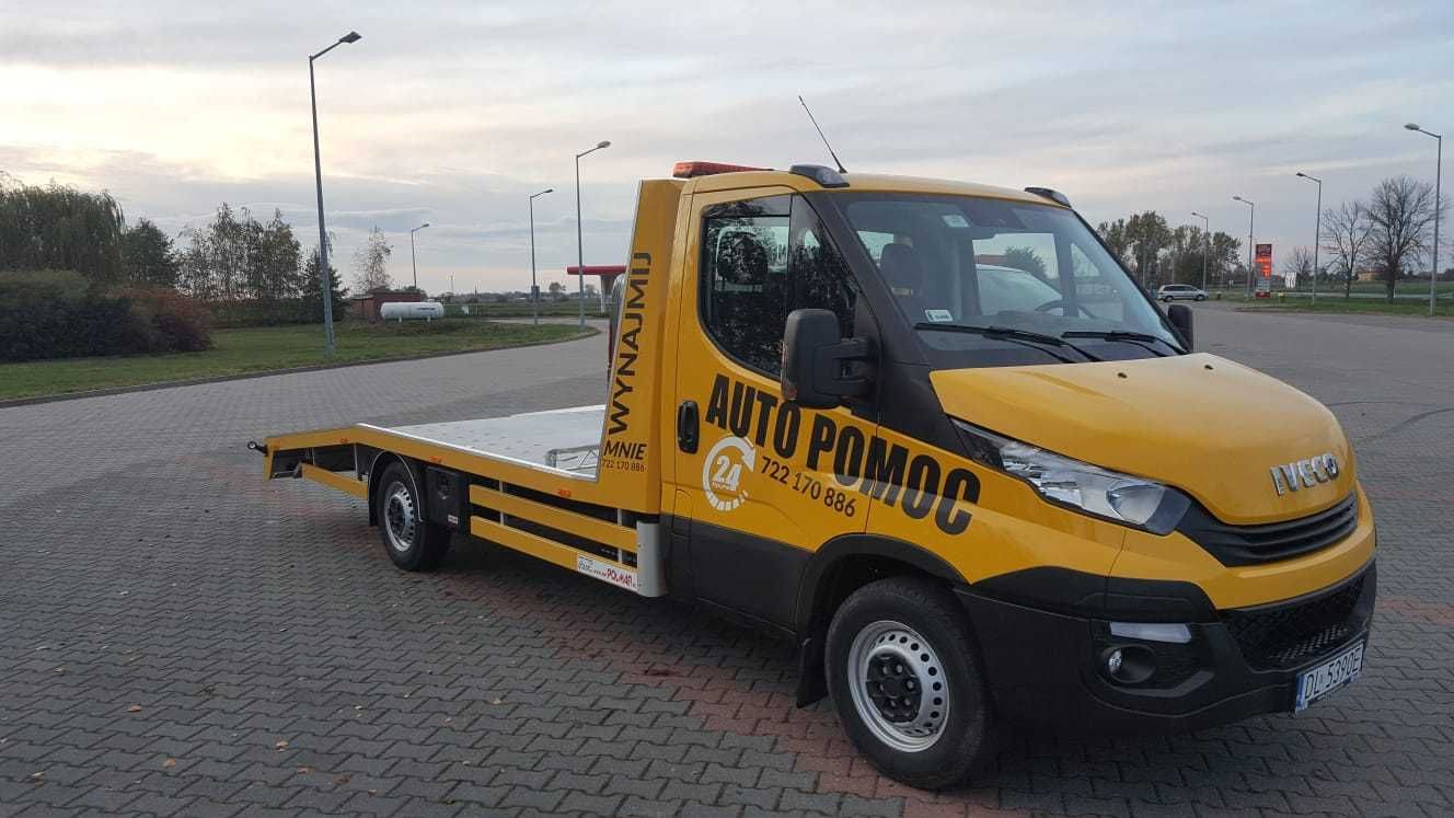 Wynajem Autolaweta Laweta Pomoc Drogowa Bojanowo Rawicz Leszno Iveco