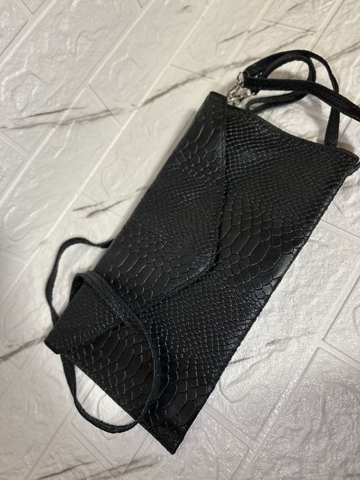 Шкіряна сумка-клатч