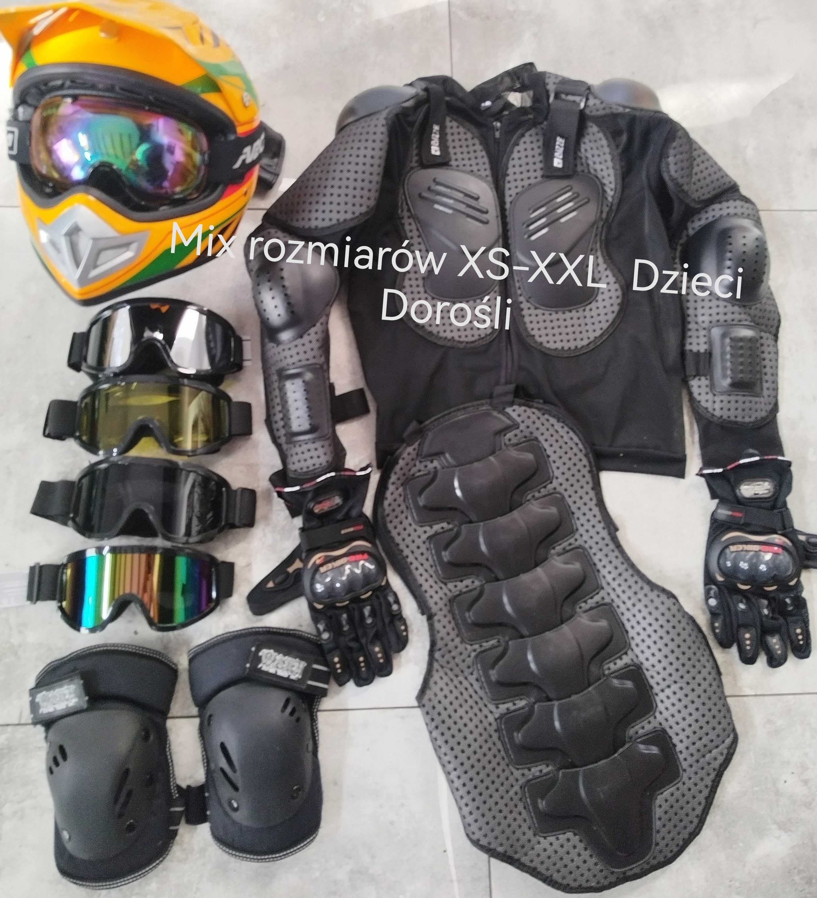Buzer zbroja prezent dla dzieciaków na  zestawy motor do jazdy ochrona