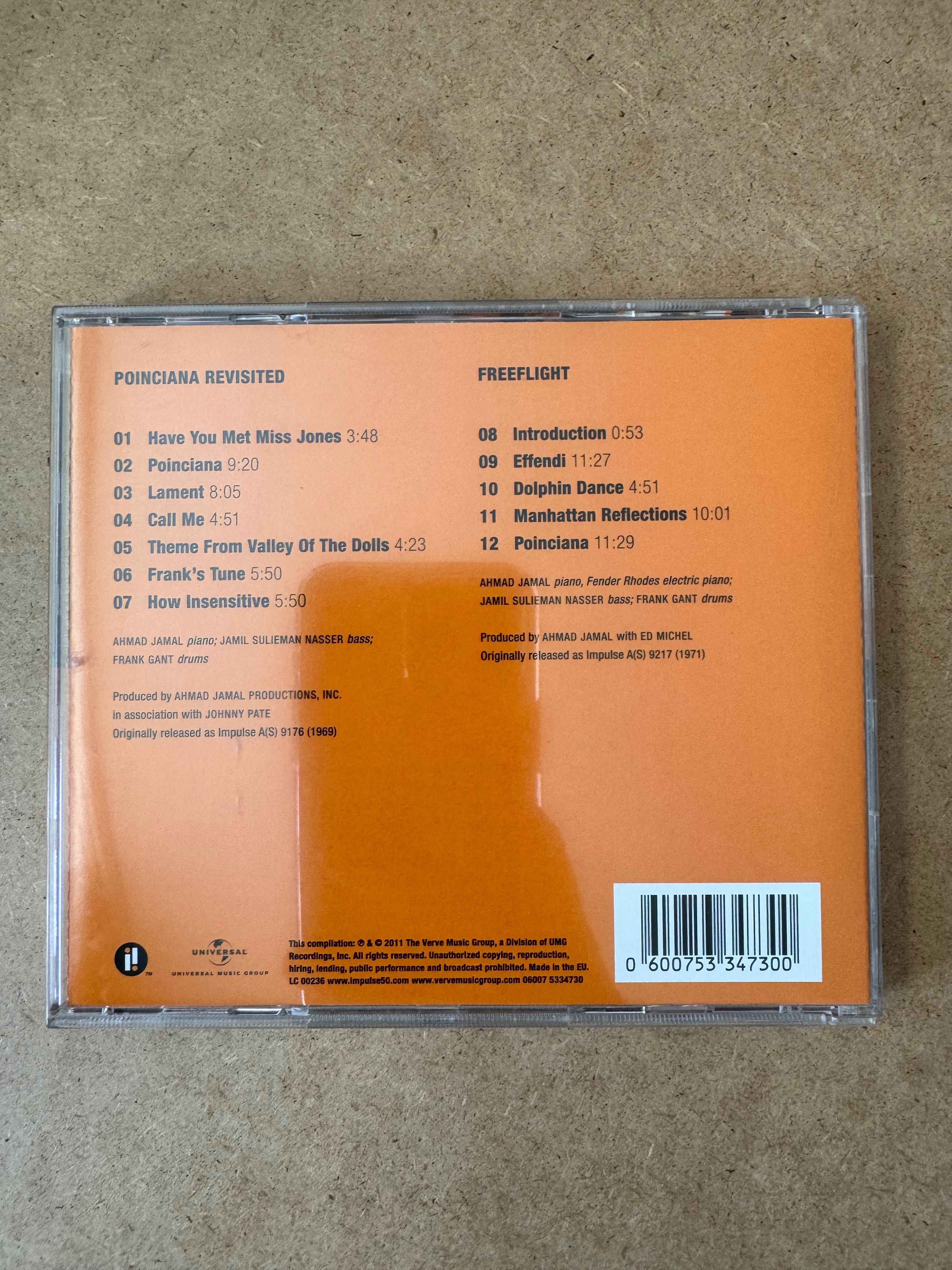 Ahmad Jamal ‎– poinciana revisited / freeflight CD 2011