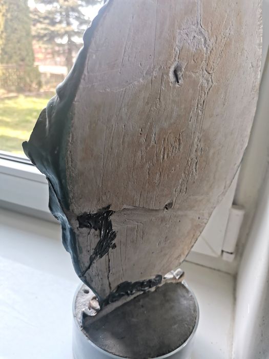 Figura przedwojenna płacząca Matka Boska Niepokalana antyk Maria