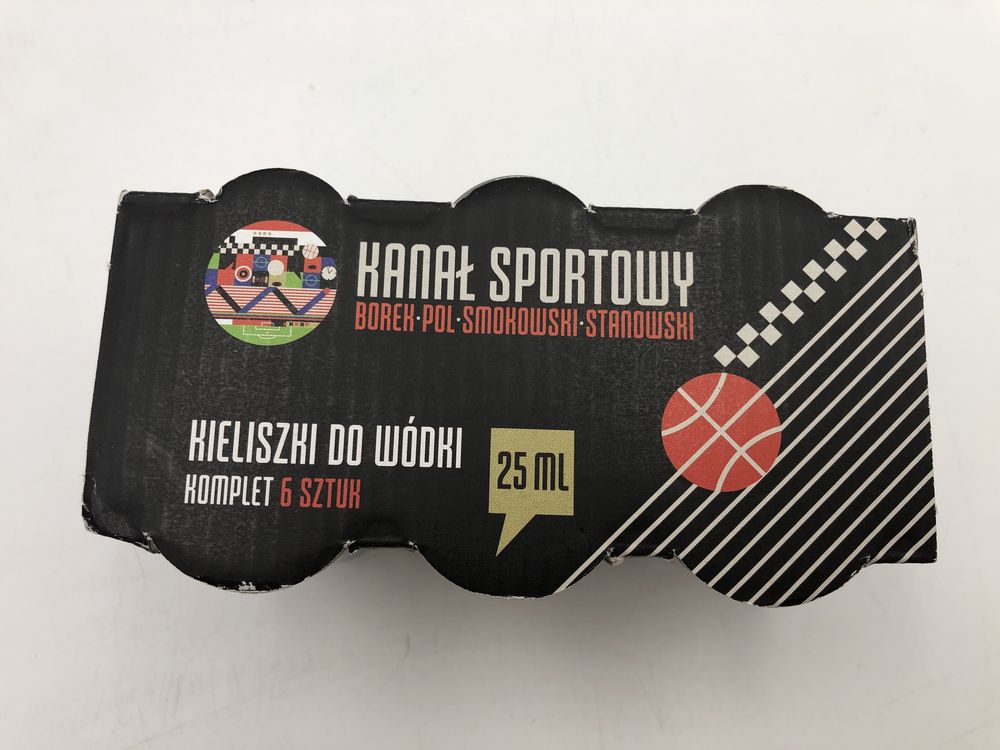 Kieliszki kanał sportowy 6 szt