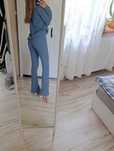 Dres komplet spodnie dzwony bluza oversize zestaw wygodny