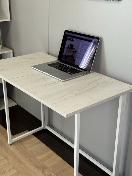 Стіл трансформер.Письмовий стіл,розкладний , Крафт-Білий, 100 см