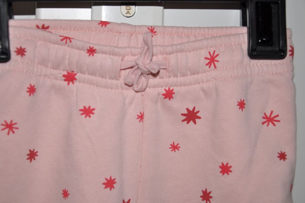 Marks &Spencer Różowe ciepłe spodenki w gwiazdki Roz. 86 cm