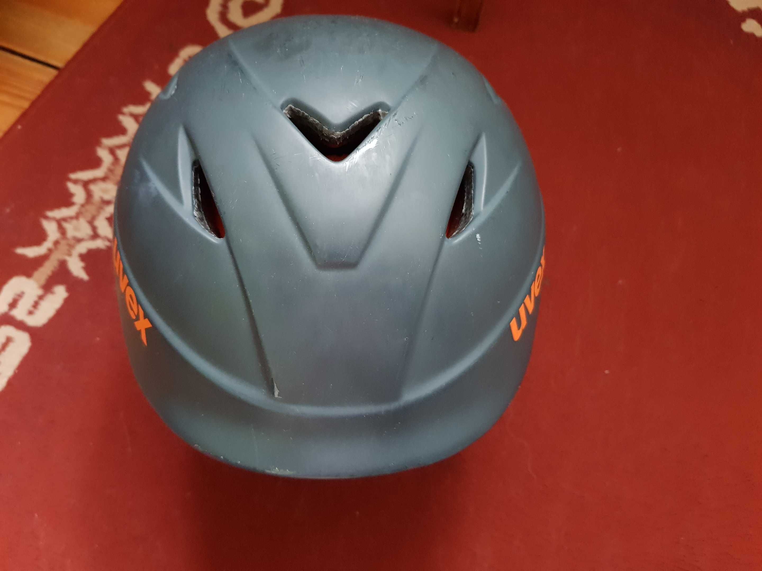 Kask Uvex 54-58 cm odcienie szarości