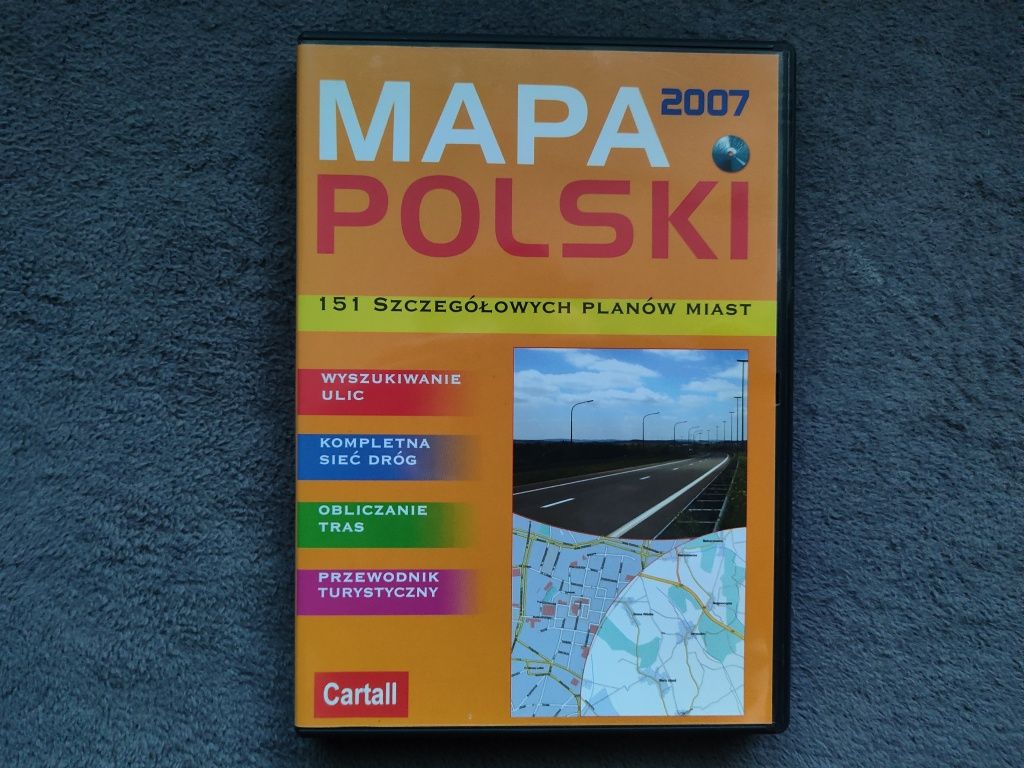 Mapa Polski 2007 na komputer PC