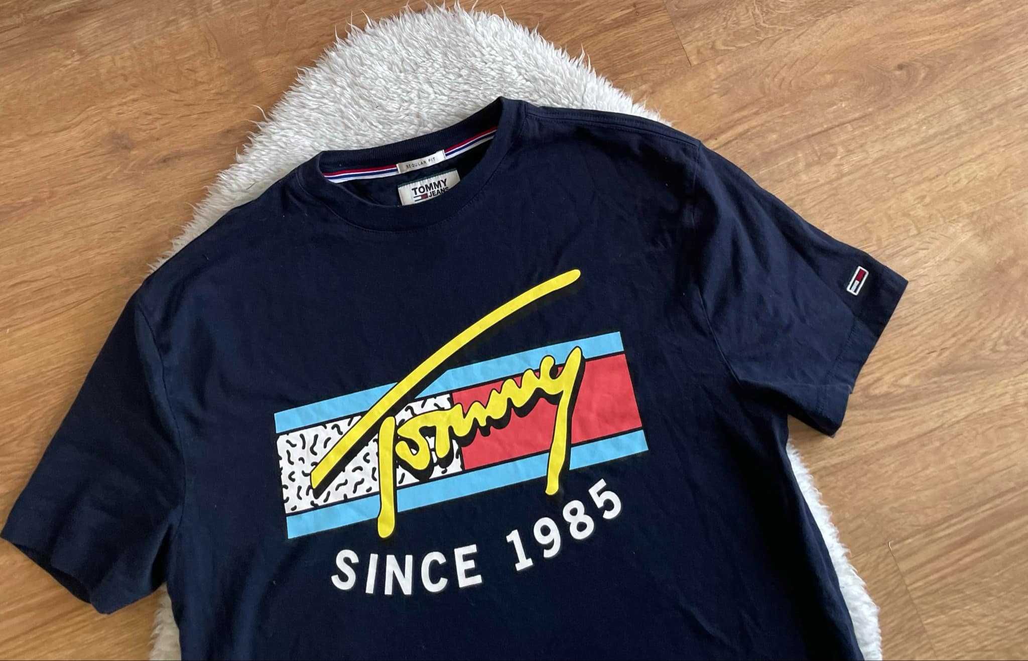 Tommy Jeans granowa koszulka t-shirt s