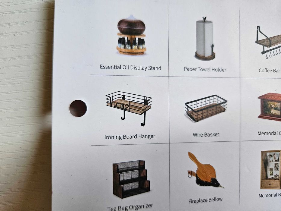 Wieszak na deskę do prasowania półka łazienkowa home