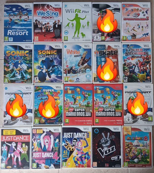Vários jogos Nintendo Wii