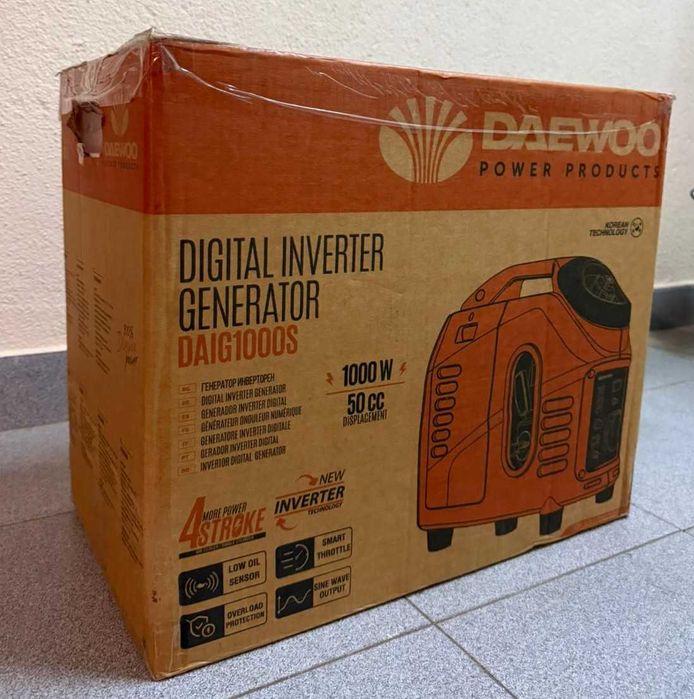 NOVO Gerador Inverter Daewoo 1000W 50 CC - DAIG1000S