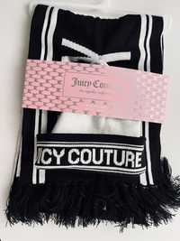Juicy Couture Zestaw szalik czapka nowe zapakowane biało czarne komple