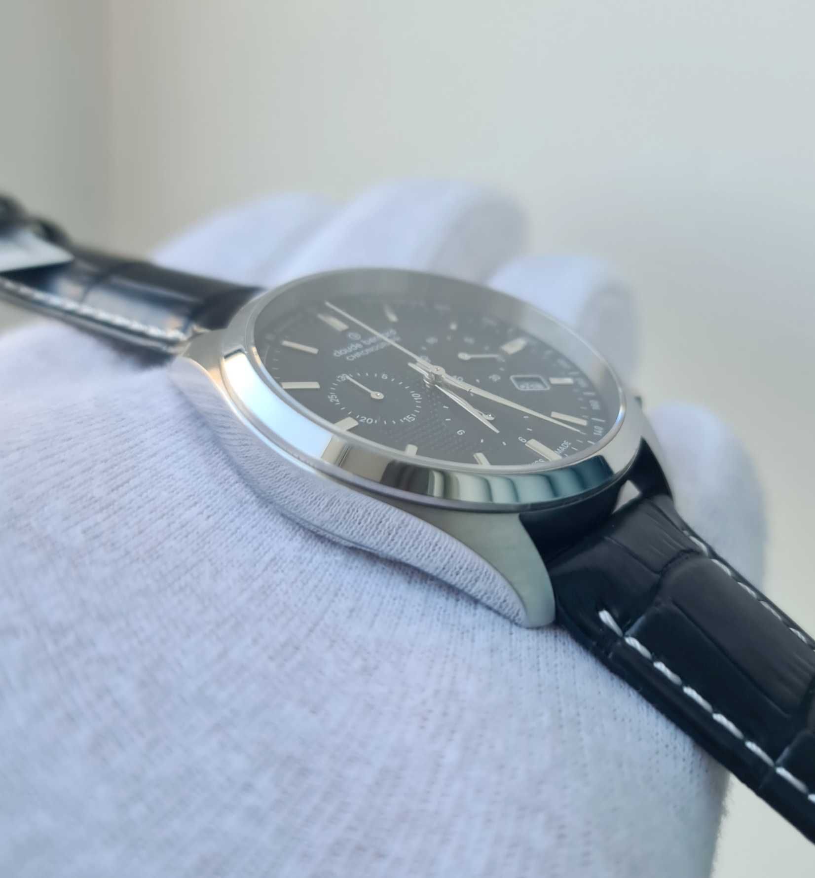 Чоловічий годинник Claude Bernard 10246 3 nin Chronograph 42mm Swiss
