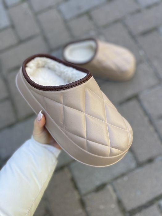 Теплі молодіжні сабо, хутряні шльопанці ЕВА 36-41р (к602)