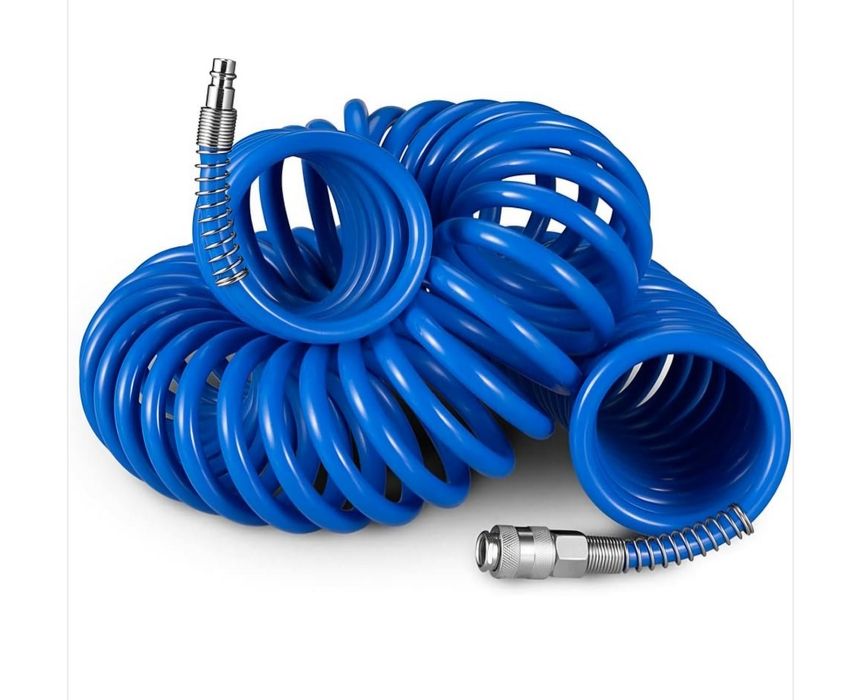 Шланг підкачки спіральний до компресора 8х12мм 10м.