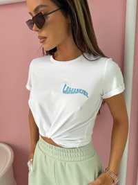 T-shirt damski z haftem La Manuel rozmiar uniwersalny