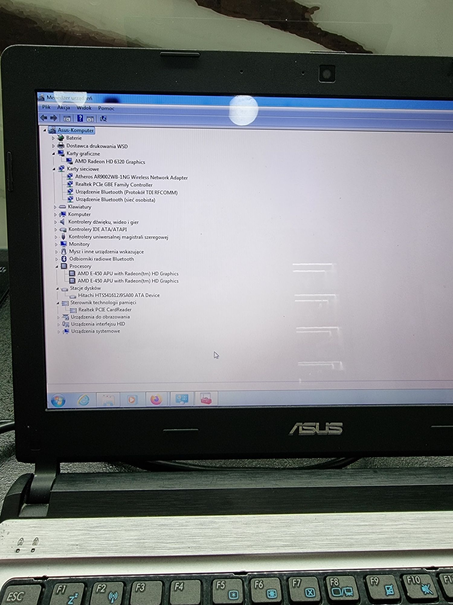 Laptop Asus U32U 13,3" AMD E450 metalowa obudowa