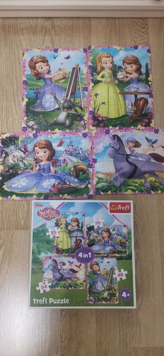 Пазлы трефл Trefl 4 в 1 и 3 в 1 Цена за все. В идеале.