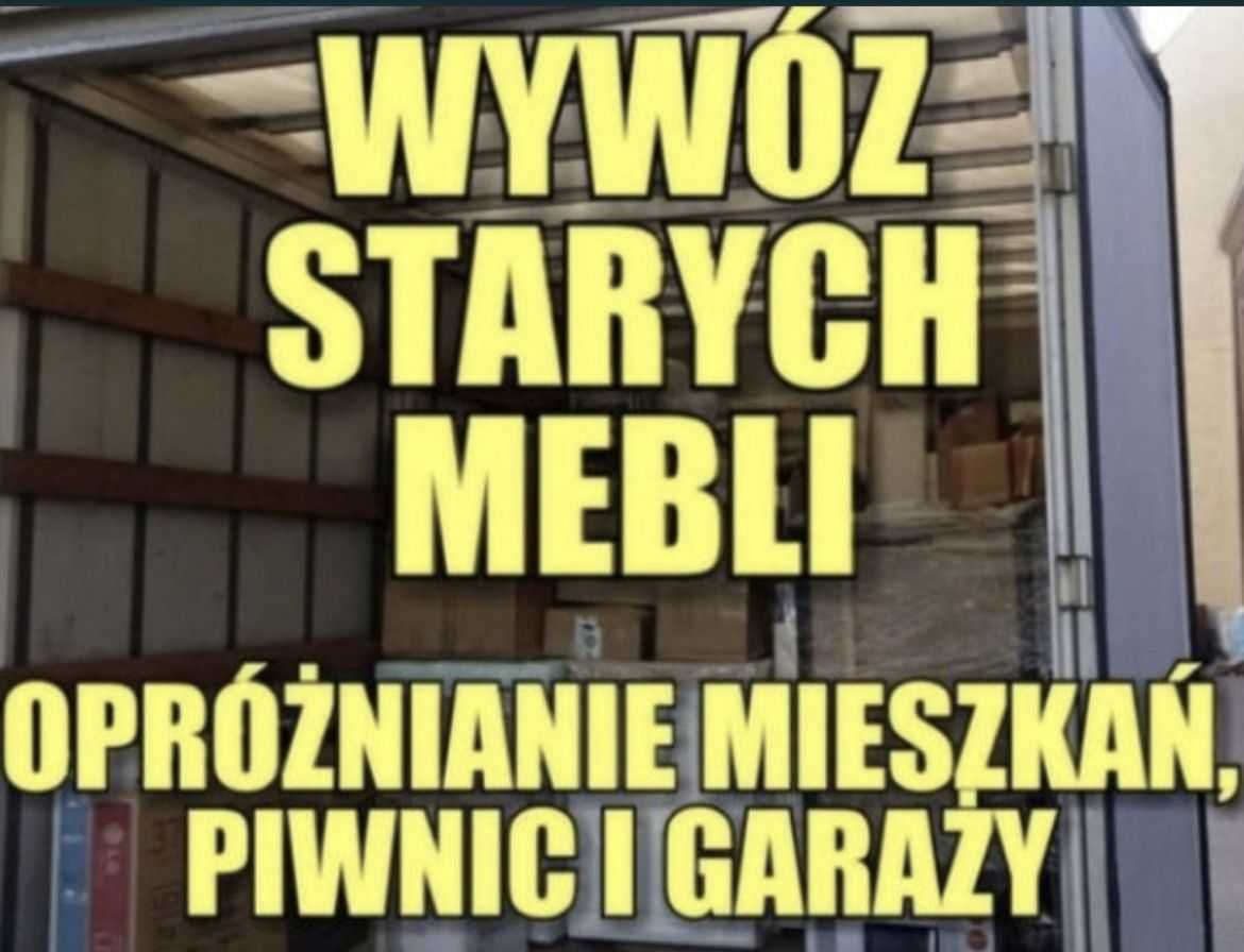WYWOZ mebli.Tani Każdych Śmieci,Gruzu,Kontenery,
Opróżnianie mieszkań.
