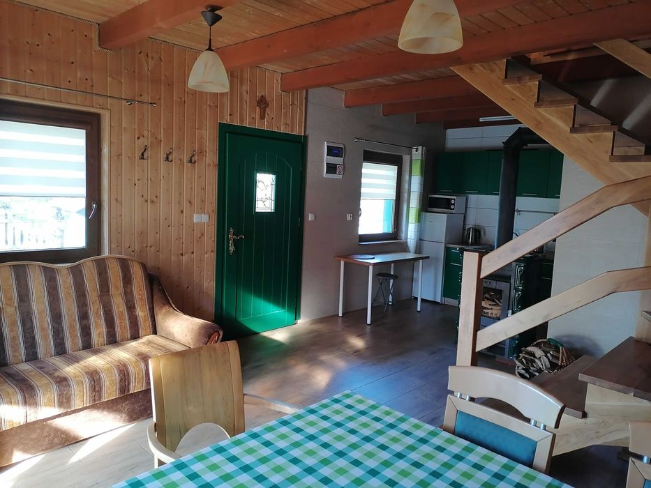 Zielony Domek z kominkiem na Kaszubach Wolny Sylwester wakacje Kaszuby