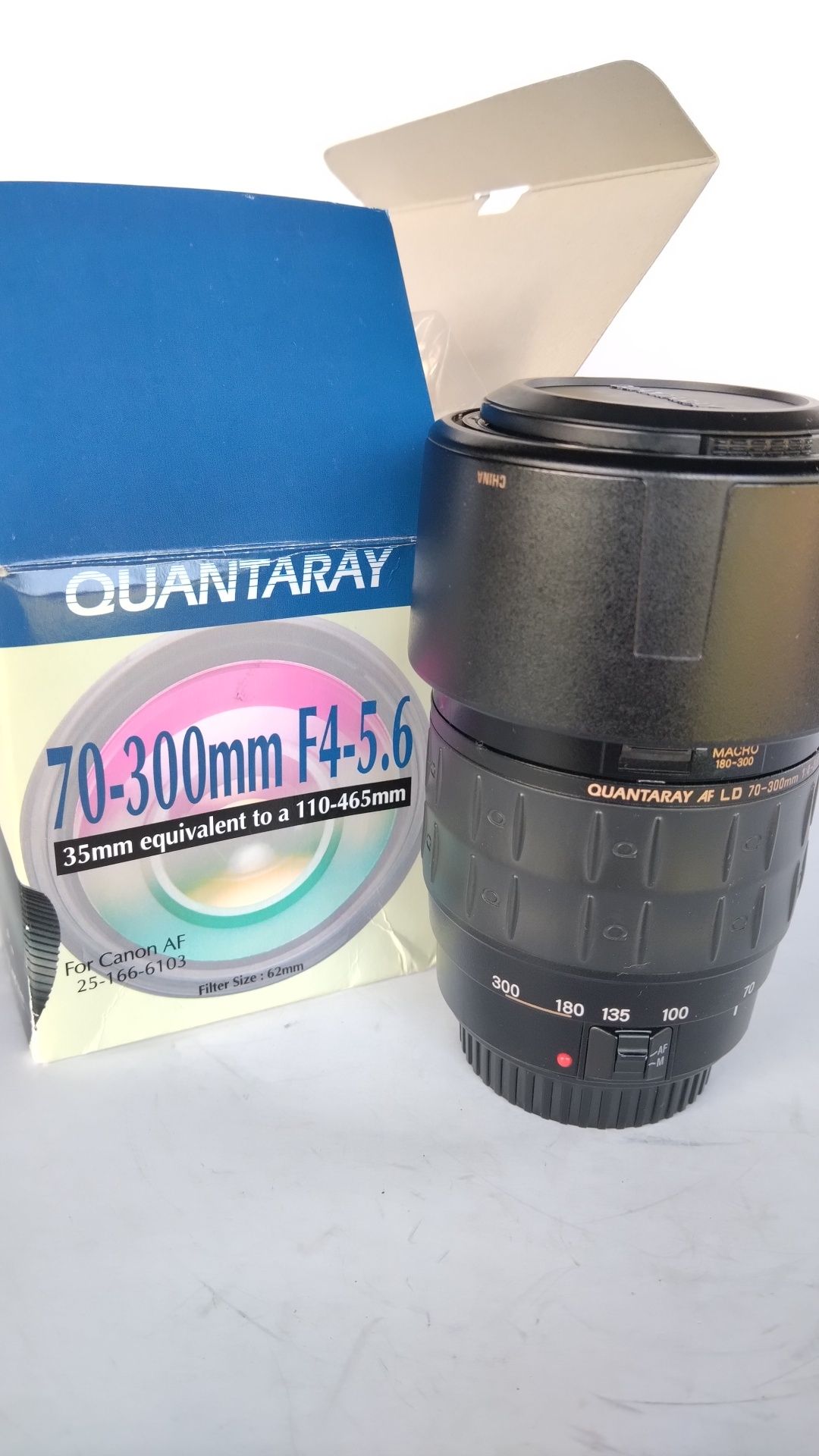 Para Canon. Objectiva Quantaray 70-300  AF. Óptimo estado.