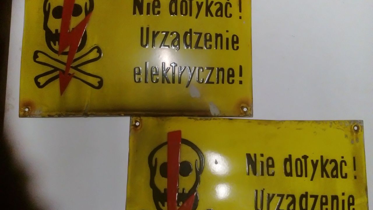 Sprzedam stare szyldy elektryczne