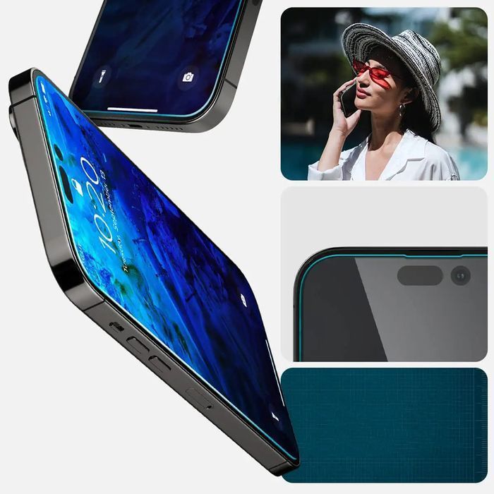 2x Szkło Hartowane Spigen Glas.TR ”EZ FIT” do Apple iPhone 14 Pro Max