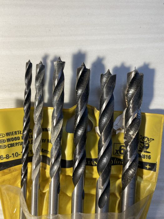 Zestaw 6 wiertel do drewna