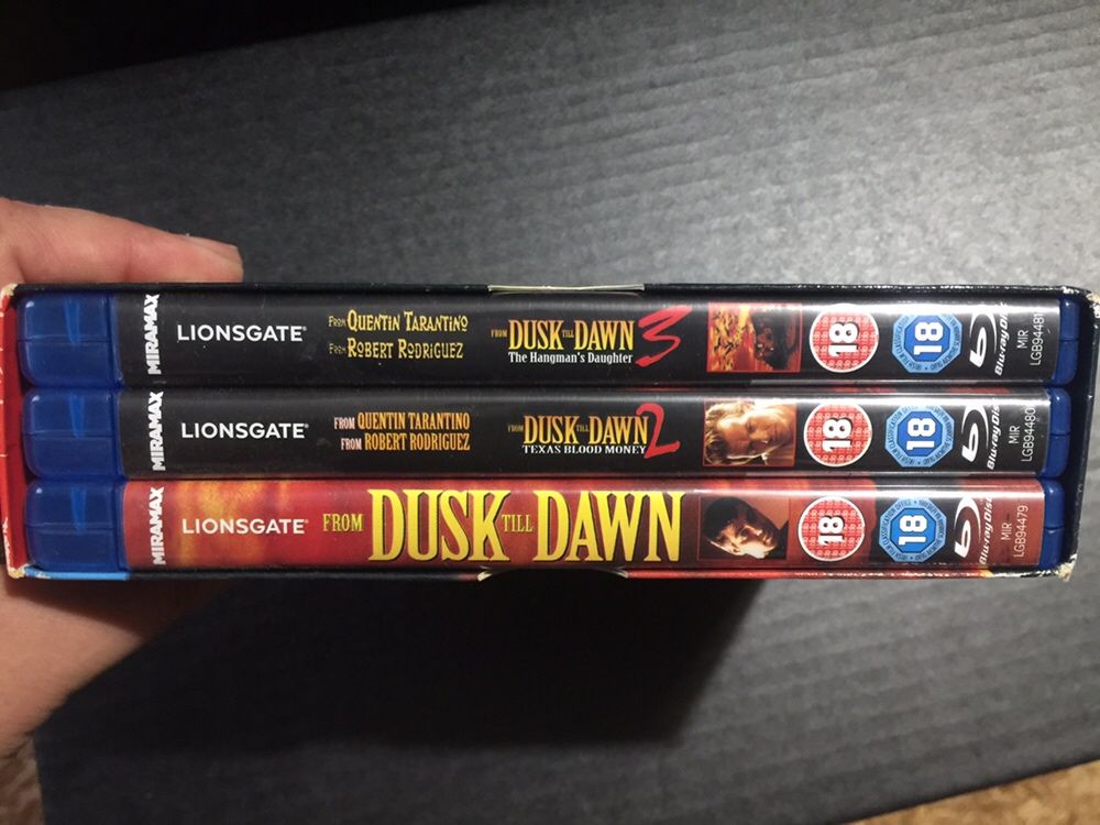 DVD blueray box set: From Dusk till Down trilogy