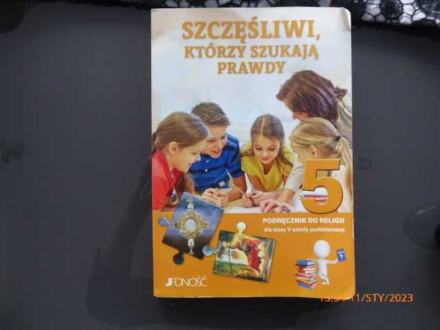 Zestaw podręczników do religii klasy 3,4,5(ćw. gratis), 6 (ćw. gratis)