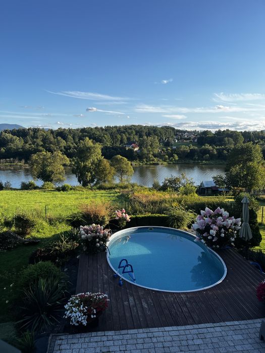 Domek w Żywcu nad jeziorem z basenem/balią