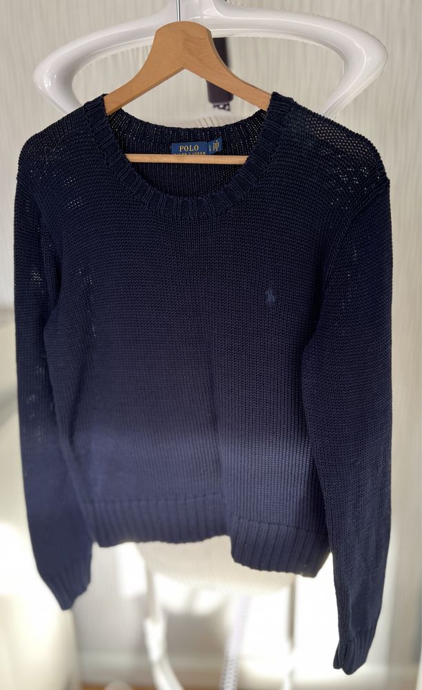 Sweter granatowy Ralph Lauren rozmiar L