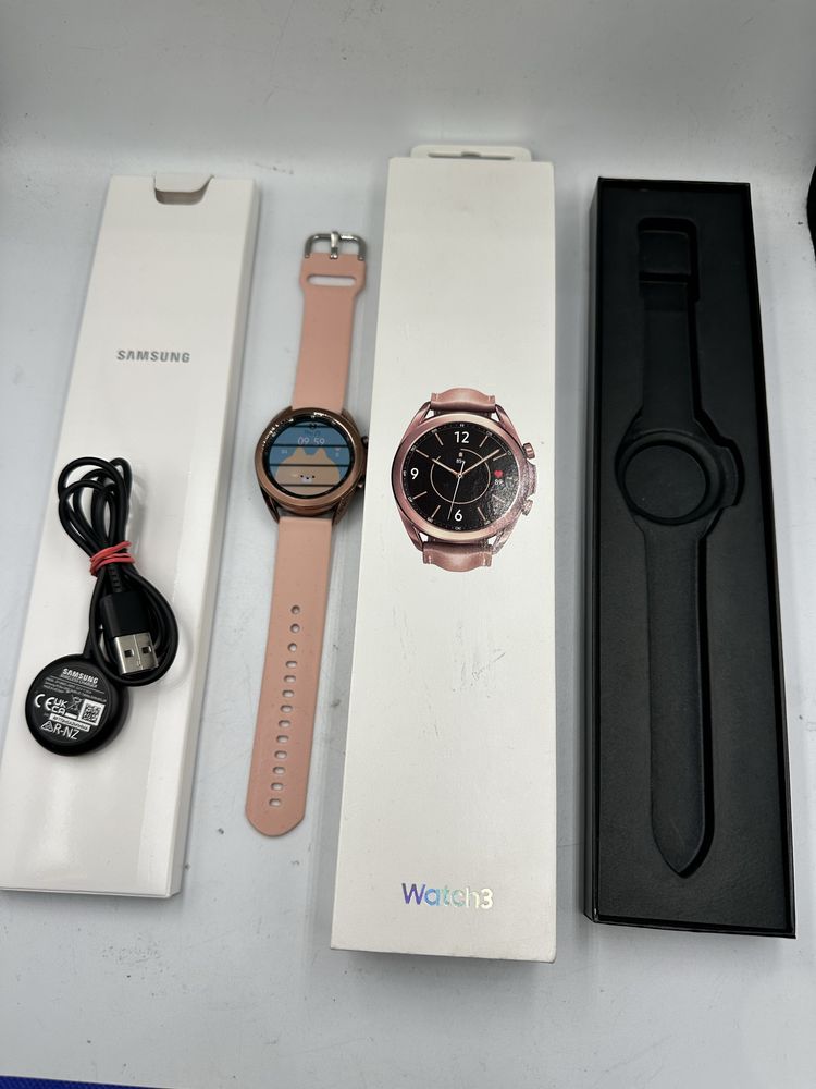 Zegarek smartwatch Samsung Watch 3 41mm, bdb stan, Komplet