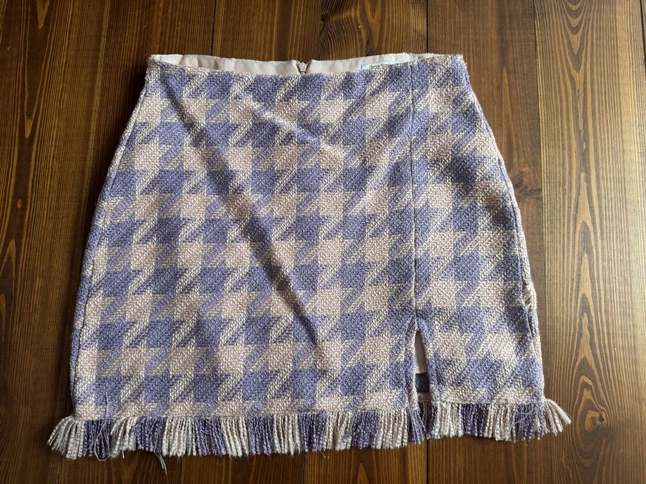 Krótka spódniczka w kratkę, rozmiar 38