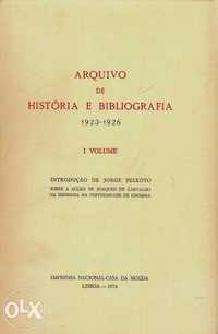 0467 - Arquivo de História e Bibliografia vol. I e II