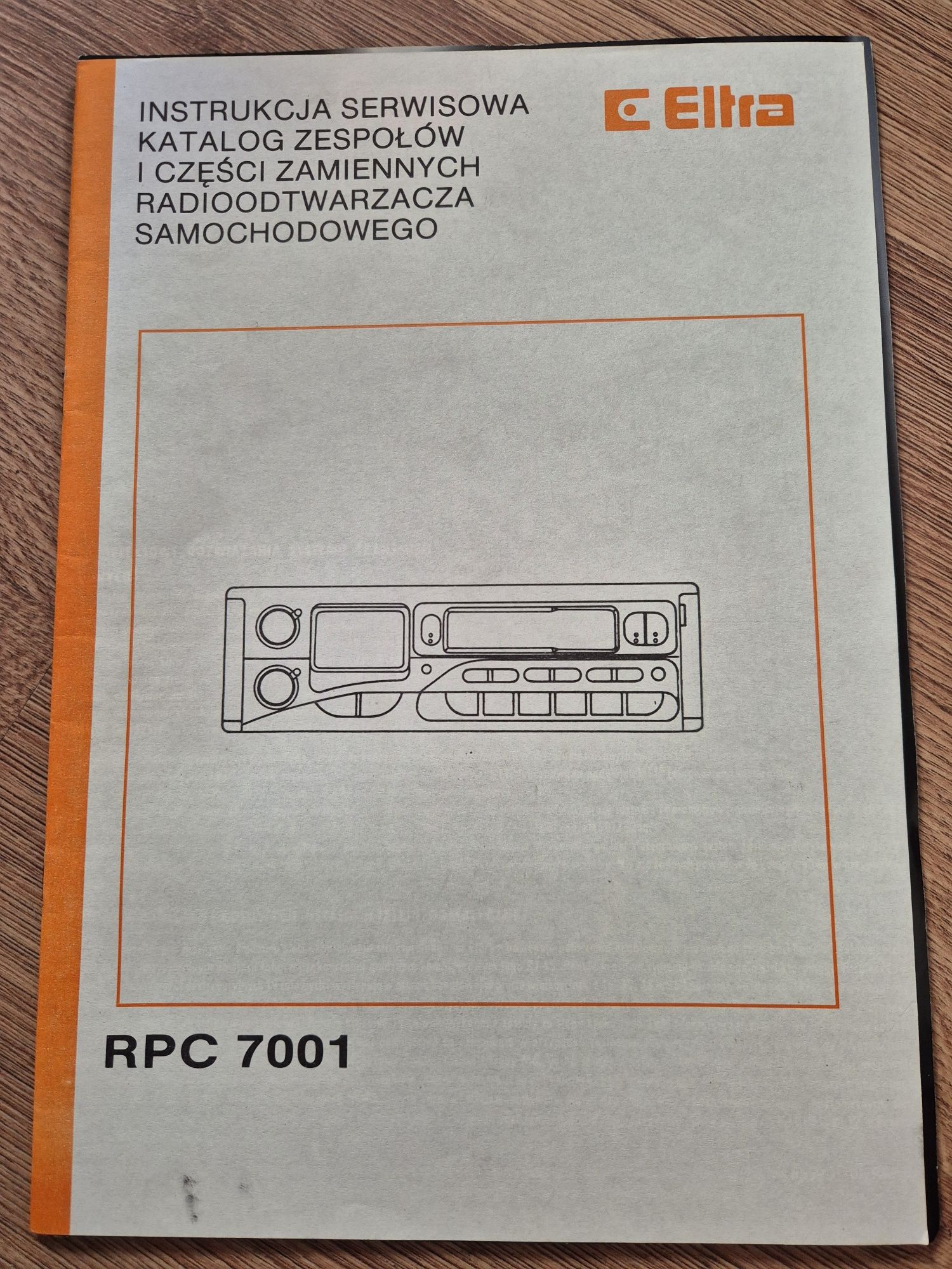 Eltra Instrukcja serwisowa katalog zespołów i części  RPC 7001