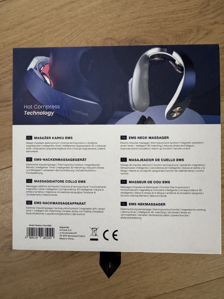 Elektrostymulator MEDIVON Ultra EMS masażer karku migreny