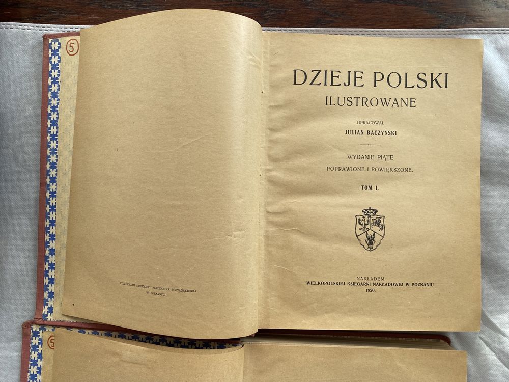 Książka Dzieje Polski ilustrowane, Julian Baczyński, tom I i II