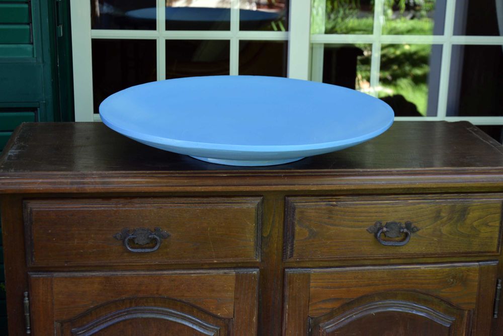 Prato Grande Madeira Azul 60cm