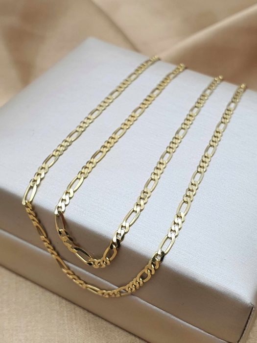 Złoty łańcuszek figaro 4,61g P.585 50cm