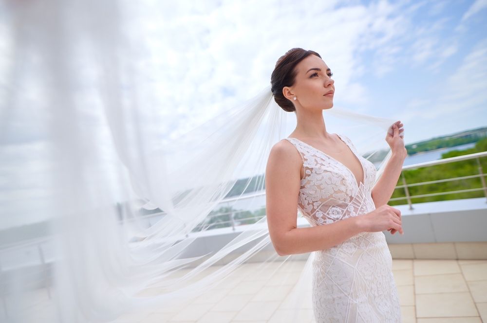 Свадебное платье с открепным шлейшом Luce Sposa Aglea